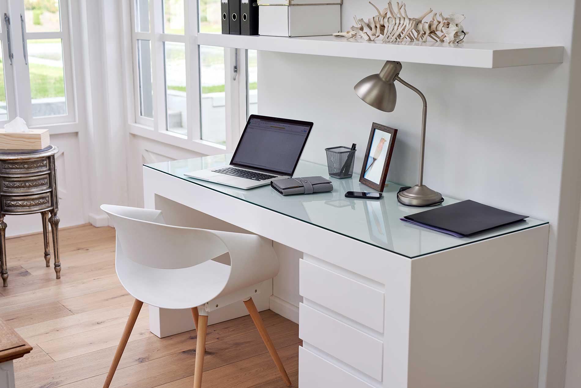 new modern decorated office in white - home office designs new modern decorated office in white - home office designs